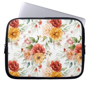 Red Peony Blume Bouquet Pattern Laptopschutzhülle