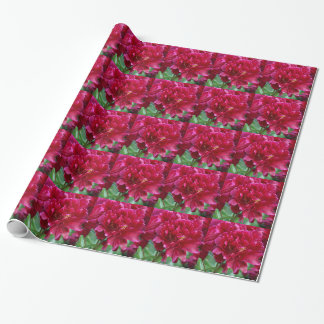 Red Peony Wrapping Paper Geschenkpapier