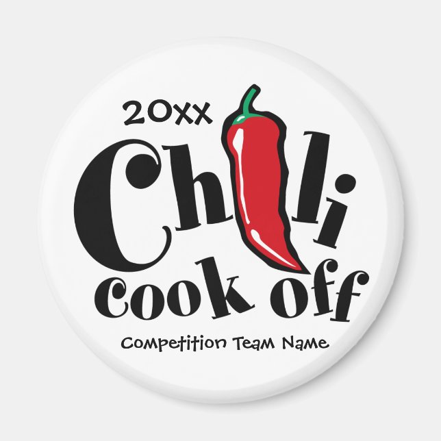 Red Pepper Chili Cook Off Contest Magnet (Vorne)