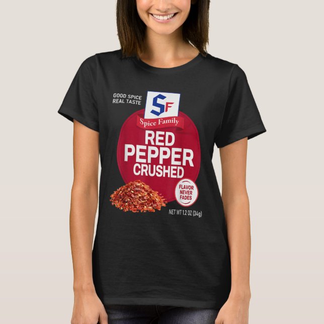 Red Pepper Crushed Sce Group Family Matching Hallo T-Shirt (Vorderseite)