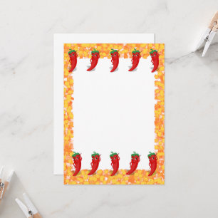 Red Pepper Diva Cartoon Einladung