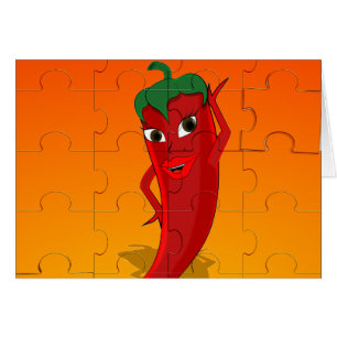 Red Pepper Diva Jigsaw Puzzle