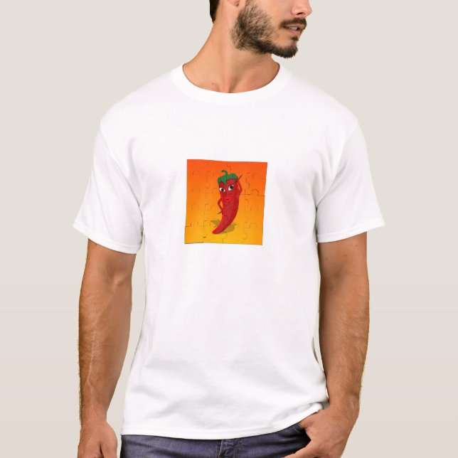 Red Pepper Diva Jigsaw Puzzle T-Shirt (Vorderseite)