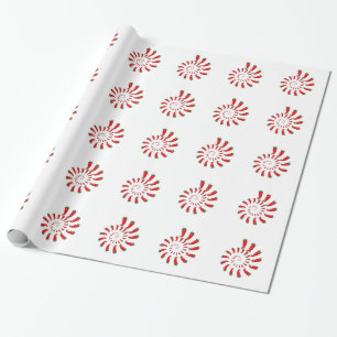 Red Pepper Diva Spiral Geschenkpapier