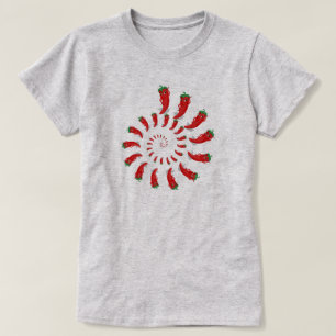 Red Pepper Diva Spiral T - Shirt