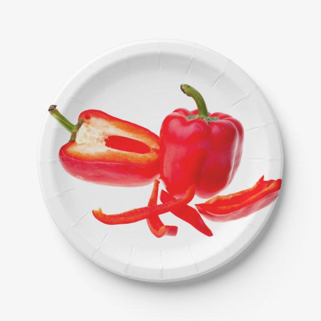 Red Pepper Pappteller (Vorderseite)