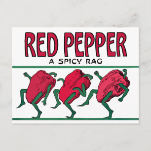 Red Pepper Rag Postkarte