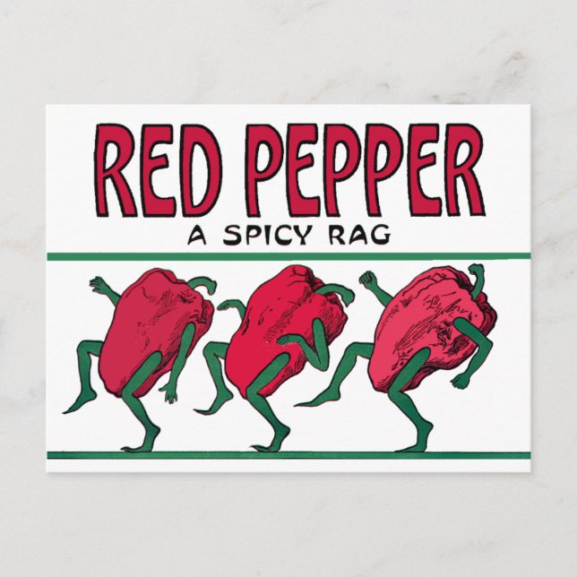Red Pepper Rag Postkarte (Vorderseite)