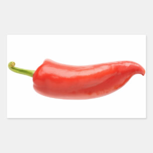 Red Pepper Rechteckiger Aufkleber