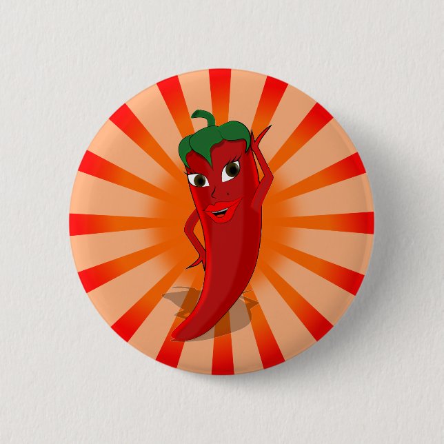 Red Pepper Superstar Button (Vorderseite)
