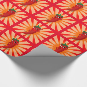 Red Pepper Superstar Geschenkpapier