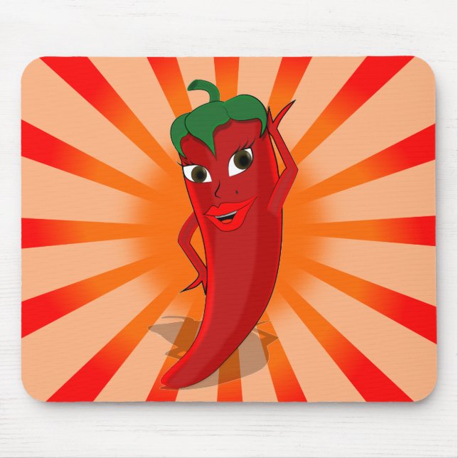 Red Pepper Superstar Mousepad (Vorne)