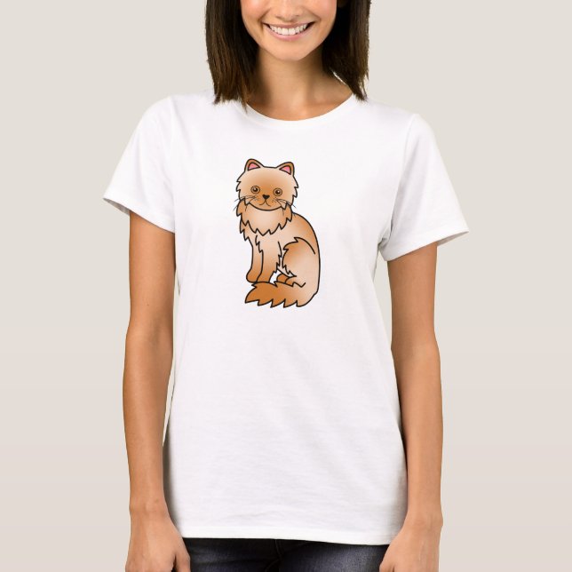 Red Persian Cat T-Shirt (Vorderseite)