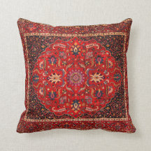 Red Persian Rug aus Mashhad