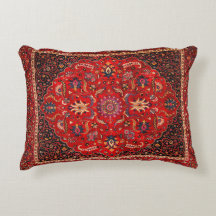 Red Persian Rug aus Mashhad