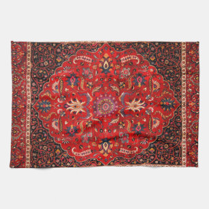 Red Persian Rug Geschirrtuch