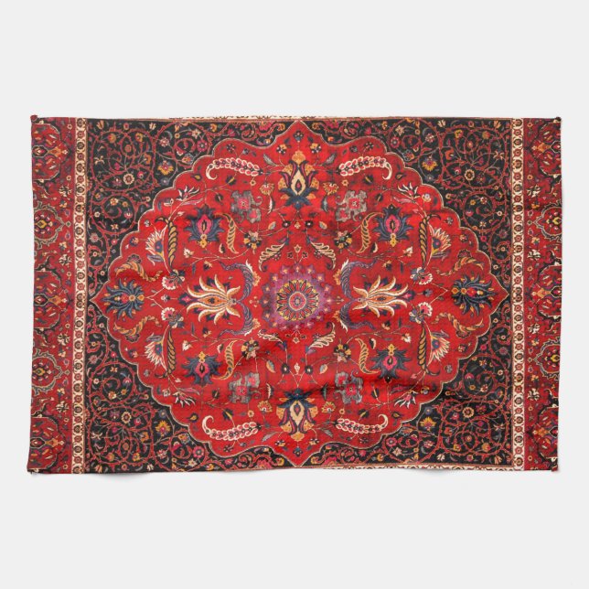 Red Persian Rug Geschirrtuch (Horizontal)