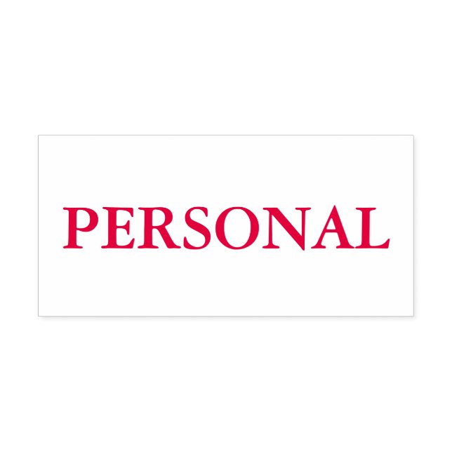 Red Personal Permastempel (Design)