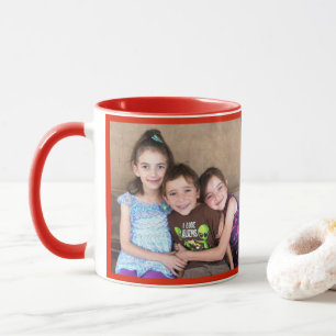 Red Personalisieren FOTO TEMPLATE Geschenk Kaffee Tasse