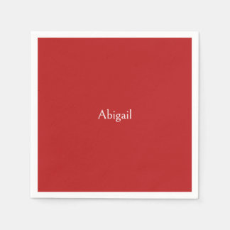 Red Personalisiert Baby Dusche Serviette