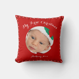 Red Personalisiert Mein erstes Weihnachtskissen Kissen