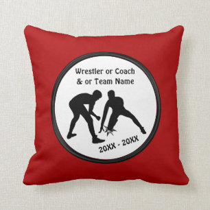 Red Personalisierte Wrestling Geschenke für Senio Kissen