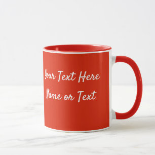 Red Personalize Message Coffee Cup Geschenk Tasse
