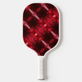 Red Petunia Ikat Pickleball Schläger