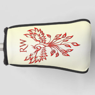Red Phoenix Erhöhungen Golf Headcover