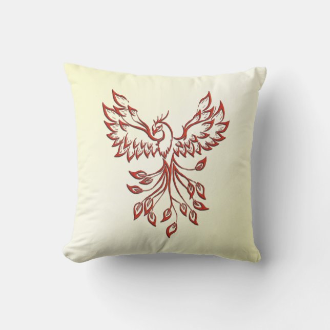 Red Phoenix Erhöhungen Kissen (Vorderseite)
