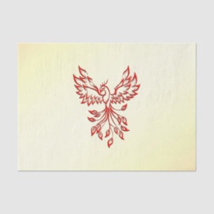 Red Phoenix Erhöhungen Seidenpapier