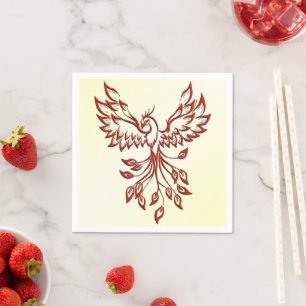 Red Phoenix Erhöhungen Serviette