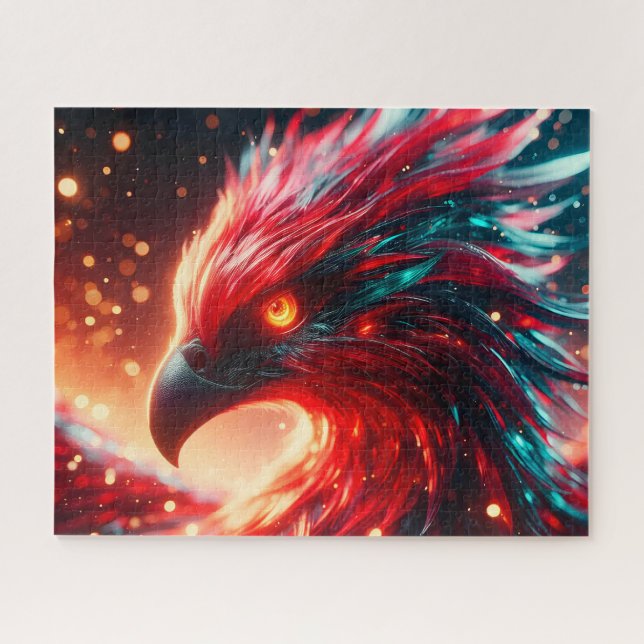Red Phoenix Puzzle (Horizontal)