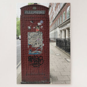 Red Phone Box Succis Peace London UK Puzzle