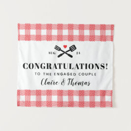 Red Picnic Kariert Tuch I Do GRILLEN Herzlichen Gl Wandteppich