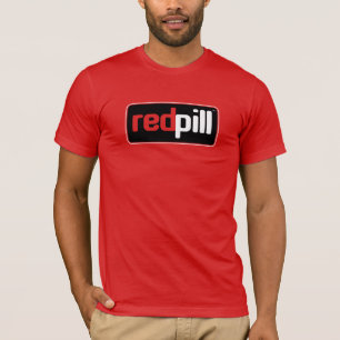 Red Pill™ Text Black Logo American Apparel T - S T-Shirt