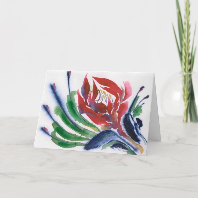 Red Pincers Notecard Karte (Vorderseite)
