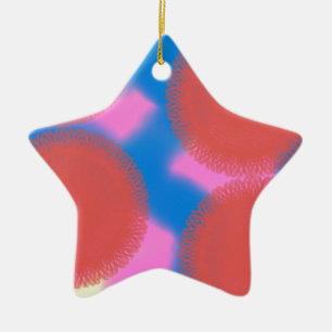 red pink and blue 56789 abstract art keramik ornament