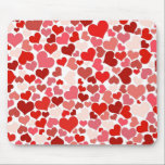 Red Pink Love Hearts Mosaic Mousepad<br><div class="desc">Red and pink heart mosaic pattern.</div>