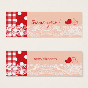 Red & Pink Twin Birds Geburtstagsparty DIY Geschen