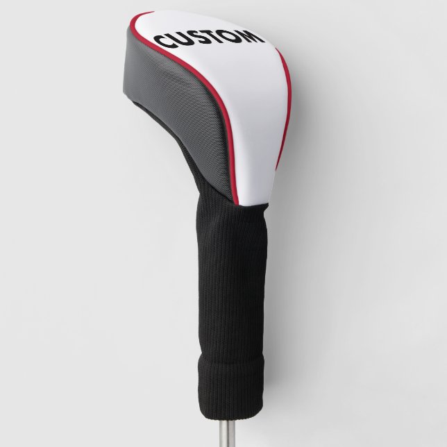 RED Piping Custom Golf Driver Headcover Blank (angewinkelt)