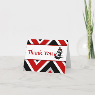 Red Pirate Baby Vielen Dank Dankeskarte