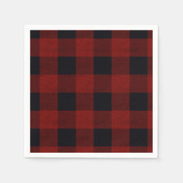 Red Plaid Serviette