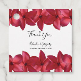 Red Plumeria Frangipani Wedding Gift Geschenkanhänger