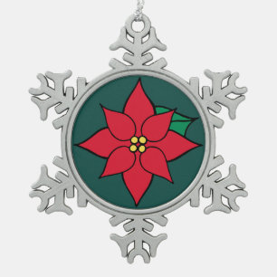 Red Poinsettia Holiday Ornament Geschenk