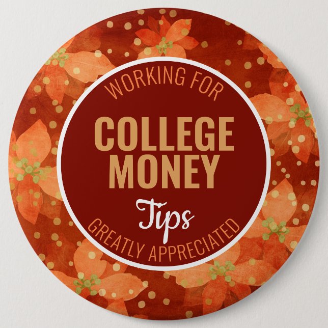 Red Poinsettia | Tipps | UNI Button (Vorderseite)