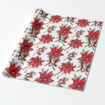 Red Poinsettias and Bows