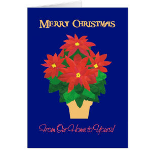 Red Poinsettias Frohe Weihnachten Unsere Zuhause z