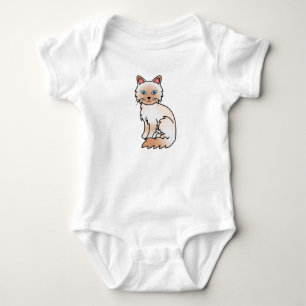 Red Point Birman / Ragdoll Cat Baby Strampler