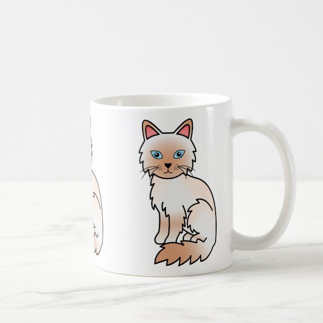 Red Point Birman / Ragdoll Cat Tasse (Rechts)